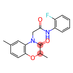 4H-1,4-Benzoxazine-4-acetamide,N-(2-fluorophenyl)-2,3-dihydro-2,6-dimethyl-3-oxo-(9CI)