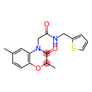 4H-1,4-Benzoxazine-4-acetamide, 2,3-dihydro-2,6-dimethyl-3-oxo-N-(2-thienylmethyl)-