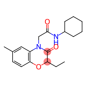 4H-1,4-Benzoxazine-4-acetamide,N-cyclohexyl-2-ethyl-2,3-dihydro-6-methyl-3-oxo-(9CI)