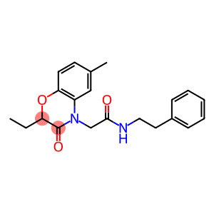 4H-1,4-Benzoxazine-4-acetamide,2-ethyl-2,3-dihydro-6-methyl-3-oxo-N-(2-phenylethyl)-(9CI)