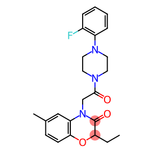 Piperazine, 1-[(2-ethyl-2,3-dihydro-6-methyl-3-oxo-4H-1,4-benzoxazin-4-yl)acetyl]-4-(2-fluorophenyl)- (9CI)