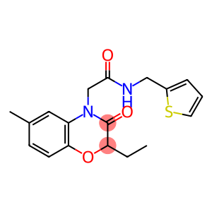 4H-1,4-Benzoxazine-4-acetamide,2-ethyl-2,3-dihydro-6-methyl-3-oxo-N-(2-thienylmethyl)-(9CI)