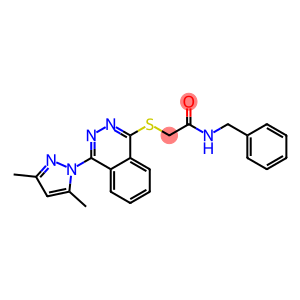 Acetamide, 2-[[4-(3,5-dimethyl-1H-pyrazol-1-yl)-1-phthalazinyl]thio]-N-(phenylmethyl)-