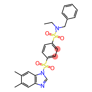 Benzenesulfonamide, 4-[(5,6-dimethyl-1H-benzimidazol-1-yl)sulfonyl]-N-ethyl-N-(phenylmethyl)-