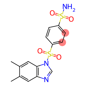 4-(5,6-dimethylbenzimidazol-1-yl)sulfonylbenzenesulfonamide