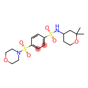 Benzenesulfonamide, 4-(4-morpholinylsulfonyl)-N-(tetrahydro-2,2-dimethyl-2H-pyran-4-yl)- (9CI)