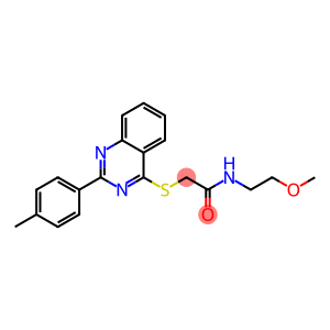 Acetamide, N-(2-methoxyethyl)-2-[[2-(4-methylphenyl)-4-quinazolinyl]thio]-