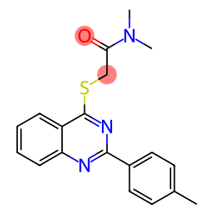 Acetamide, N,N-dimethyl-2-[[2-(4-methylphenyl)-4-quinazolinyl]thio]- (9CI)