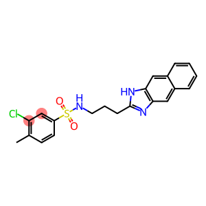 Benzenesulfonamide, 3-chloro-4-methyl-N-[3-(1H-naphth[2,3-d]imidazol-2-yl)propyl]- (9CI)