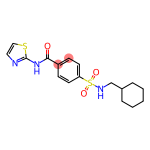 Benzamide, 4-[[(cyclohexylmethyl)amino]sulfonyl]-N-2-thiazolyl- (9CI)