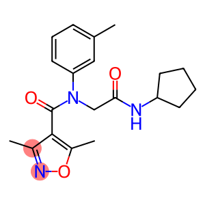 4-Isoxazolecarboxamide,N-[2-(cyclopentylamino)-2-oxoethyl]-3,5-dimethyl-N-(3-methylphenyl)-(9CI)