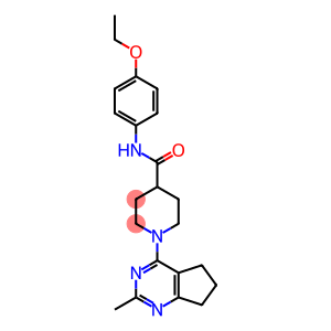 4-Piperidinecarboxamide, 1-(6,7-dihydro-2-methyl-5H-cyclopentapyrimidin-4-yl)-N-(4-ethoxyphenyl)- (9CI)