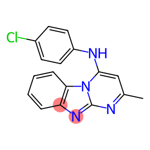 Pyrimido[1,2-a]benzimidazol-4-amine, N-(4-chlorophenyl)-2-methyl- (9CI)