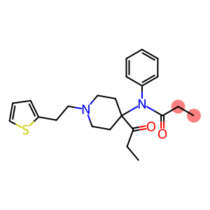 Propanamide, N-[4-(1-oxopropyl)-1-[2-(2-thienyl)ethyl]-4-piperidinyl]-N-phenyl-