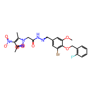 1H-Pyrazole-1-acetic acid, 3,5-dimethyl-4-nitro-, 2-[[3-bromo-4-[(2-fluorophenyl)methoxy]-5-methoxyphenyl]methylene]hydrazide