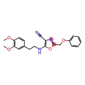 5-{[2-(3,4-dimethoxyphenyl)ethyl]amino}-2-(phenoxymethyl)-1,3-oxazole-4-carbonitrile