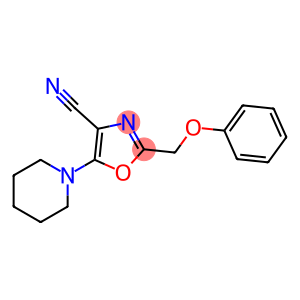 2-(phenoxymethyl)-5-(piperidin-1-yl)-1,3-oxazole-4-carbonitrile