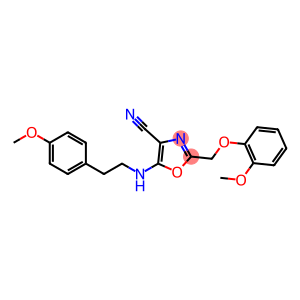 4-Oxazolecarbonitrile, 2-[(2-methoxyphenoxy)methyl]-5-[[2-(4-methoxyphenyl)ethyl]amino]-