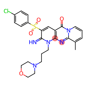 3-[(4-chlorophenyl)sulfonyl]-2-imino-10-methyl-1-[3-(morpholin-4-yl)propyl]-1,2-dihydro-5H-dipyrido[1,2-a:2',3'-d]pyrimidin-5-one