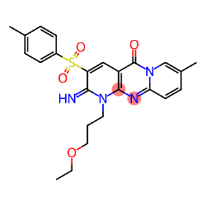 1-(3-ethoxypropyl)-2-imino-8-methyl-3-[(4-methylphenyl)sulfonyl]-1,2-dihydro-5H-dipyrido[1,2-a:2,3-d]pyrimidin-5-one