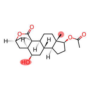 5α-Androstan-19-oic acid, 3β,6β,17β-trihydroxy-, δ-lactone, 17-acetate (8CI)