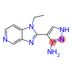 1H-Pyrazol-3-amine, 4-(1-ethyl-1H-imidazo[4,5-c]pyridin-2-yl)-