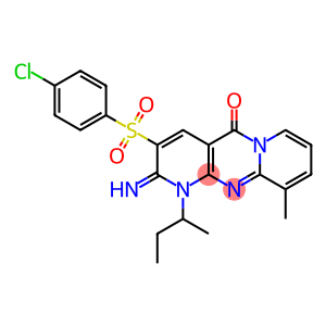 1-sec-butyl-3-[(4-chlorophenyl)sulfonyl]-2-imino-10-methyl-1,2-dihydro-5H-dipyrido[1,2-a:2,3-d]pyrimidin-5-one