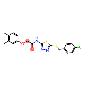 N-{5-[(4-chlorobenzyl)sulfanyl]-1,3,4-thiadiazol-2-yl}-2-(3,4-dimethylphenoxy)acetamide