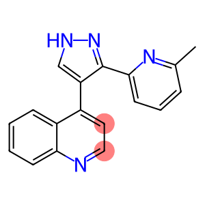 4-[3-(6-Methyl-2-pyridinyl)-1H-pyrazol-4-yl]quinoline                                             A 77-01