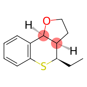 4H-[1]Benzothiopyrano[4,3-b]furan,4-ethyl-2,3,3a,9b-tetrahydro-,(3aR,4R,9bS)-rel-(9CI)