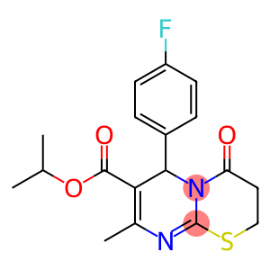 isopropyl 6-(4-fluorophenyl)-8-methyl-4-oxo-3,4-dihydro-2H,6H-pyrimido[2,1-b][1,3]thiazine-7-carboxylate