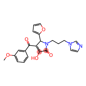 5-(2-furyl)-3-hydroxy-1-[3-(1H-imidazol-1-yl)propyl]-4-(3-methoxybenzoyl)-1,5-dihydro-2H-pyrrol-2-one