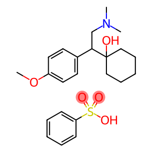 Cyclohexanol, 1-[2-(dimethylamino)-1-(4-methoxyphenyl)ethyl]-, benzenesulfonate (1:1)