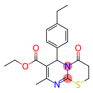 ethyl 6-(4-ethylphenyl)-8-methyl-4-oxo-3,4-dihydro-2H,6H-pyrimido[2,1-b][1,3]thiazine-7-carboxylate