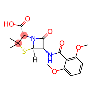 (2S,5R,6R)-6-(2,6-Dimethoxybenzoylamino)-3,3-dimethyl-7-oxo-4-thia-1-azabicyclo[3.2.0]heptan-2-carboxylic acid