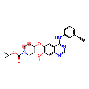 4-[(3-ethynyl-phenyl)amino]-6-[1-(tert.-butyloxycarbonyl)-piperidin-4-yloxy]-7-methoxy-quinazoline