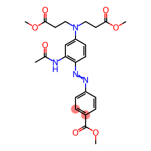Benzoic acid, 4-((2-(acetylamino)-4-(bis(3-methoxy-3-oxopropyl)amino)phenyl)azo)-, methyl ester