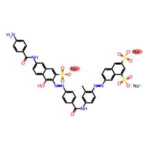 7-[[4-[[4-[[6-[(4-氨基苯甲酰)氨基]-1-羟基-3-磺酸基-2-萘基]偶氮]苯甲酰基]氨基]邻甲苯基]偶氮]萘-1,3-二磺酸三钠