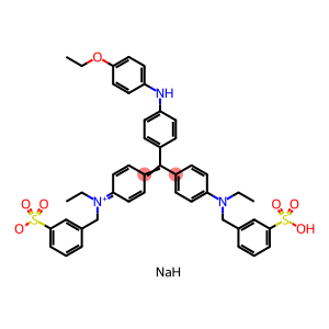 sodium 3-({[(1Z,4Z)-4-({4-[(4-ethoxyphenyl)amino]phenyl}{4-[ethyl(3-sulfonatobenzyl)amino]phenyl}methylidene)cyclohexa-2,5-dien-1-ylidene](ethyl)ammonio}methyl)benzenesulfonate