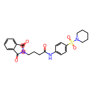 4-(1,3-dioxoisoindol-2-yl)-N-(4-piperidin-1-ylsulfonylphenyl)butanamide