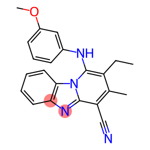 2-ethyl-1-((3-methoxyphenyl)amino)-3-methylbenzo[4,5]imidazo[1,2-a]pyridine-4-carbonitrile