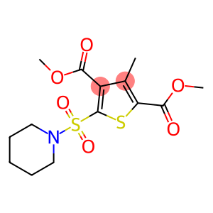 dimethyl 3-methyl-5-(piperidin-1-ylsulfonyl)thiophene-2,4-dicarboxylate