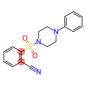 2-[(4-phenyl-1-piperazinyl)sulfonyl]benzonitrile