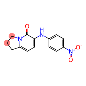 5(1H)-Indolizinone, 2,3-dihydro-6-[(4-nitrophenyl)amino]-