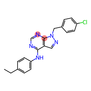 N-[1-(4-chlorobenzyl)-1H-pyrazolo[3,4-d]pyrimidin-4-yl]-N-(4-ethylphenyl)amine