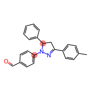 4-[3-(4-METHYLPHENYL)-5-PHENYL-4,5-DIHYDRO-1H-PYRAZOL-1-YL]BENZALDEHYDE