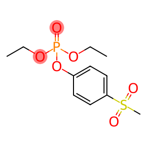 phosphoricacid,diethylp-(methylsulfonyl)phenylester