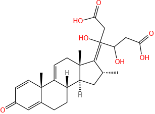 20,21-dihydroxy-16alpha-methylpregna-1,4,9(11),17(20)-tetraen-3-one 20,21-di(acetate)