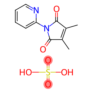 1H-Pyrrole-2,5-dione, 3,4-dimethyl-1-(2-pyridinyl)-, sulfate (1:1)
