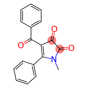 1H-Pyrrole-2,3-dione, 4-benzoyl-1-methyl-5-phenyl-